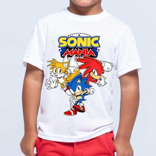 T-Shirt Blanc Sonic