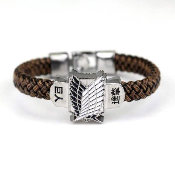 Bracelet Shingeki No Kyojin en cuir synthétique ATTACK ON TITAN