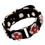 Bracelet en cuir Akatsuki de Red Cloud (anime japonais) - Cosplay