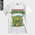 T-Shirt Blanc TURTLES NINJA
