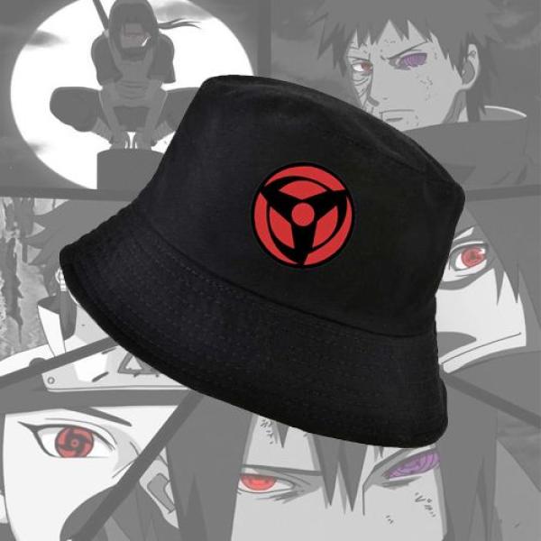 chapeaux unisexe bob Noir Otaku Naruto