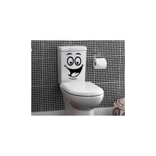 Stickers Smiley Visage Drôle vinyle Toilette Salle De Bain Siège autocollant
