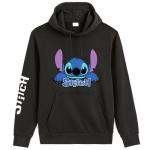 Sweat-shirt à capuche Hoodie Stitch Fun Noir
