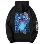 Sweat-shirt à capuche Hoodie Stitch Fun Noir