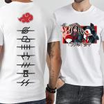 t shirt unisex Blanc Itachi Uchiha Otaku